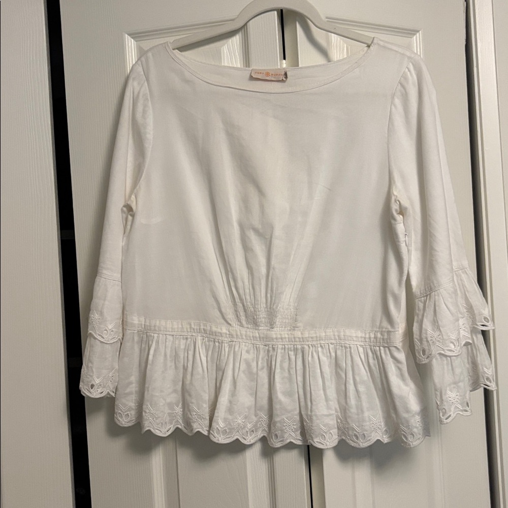 Tory Burch Cream Lace Blouse